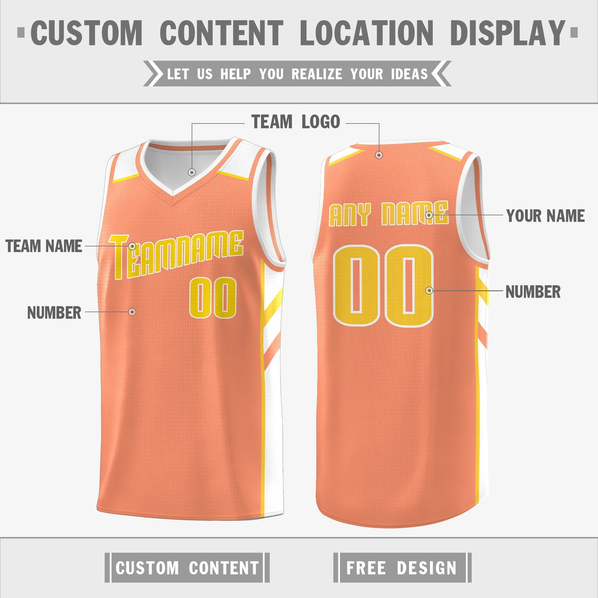 Custom Royal White-Yellow Double Side Tops Fashion Basketball Jersey | KXKSHOP