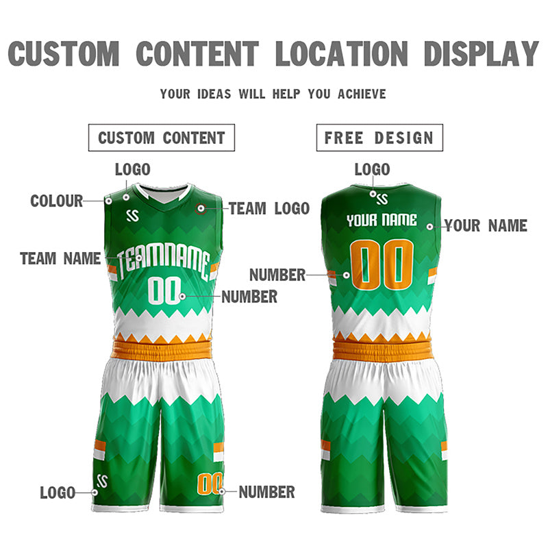 Custom Neon Green Navy-White Side Two-Tone Classic Sports Uniform Basketball Jersey |KXKSHOP