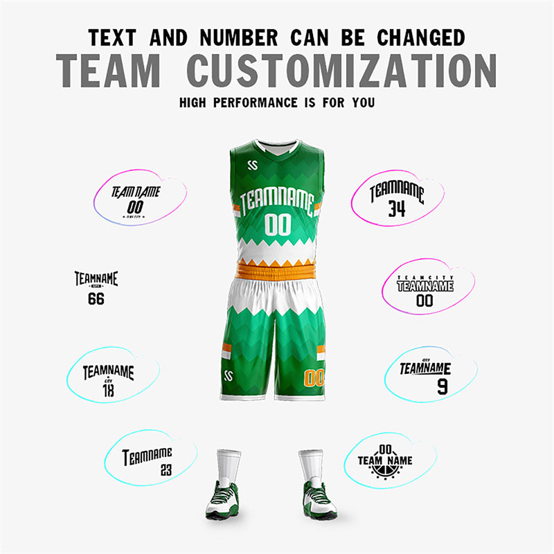 Custom Neon Green Navy-White Side Two-Tone Classic Sports Uniform Basketball Jersey |KXKSHOP