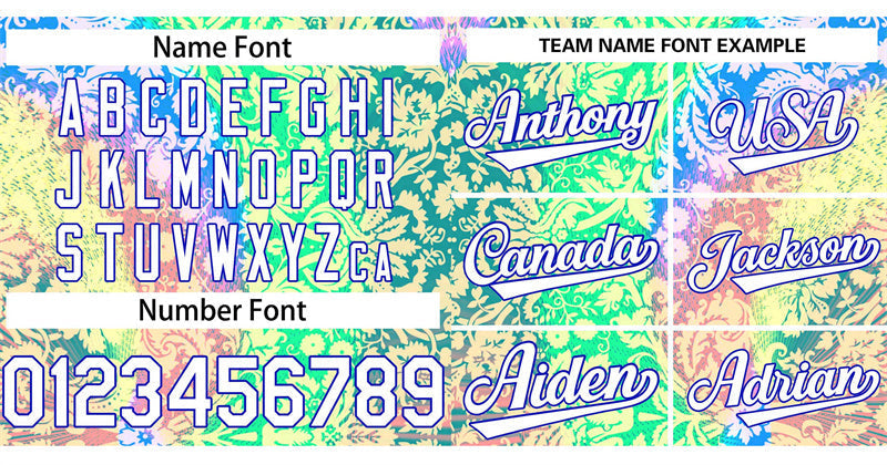 Custom Teal White-Royal Graffiti Pattern Authentic Baseball Jersey