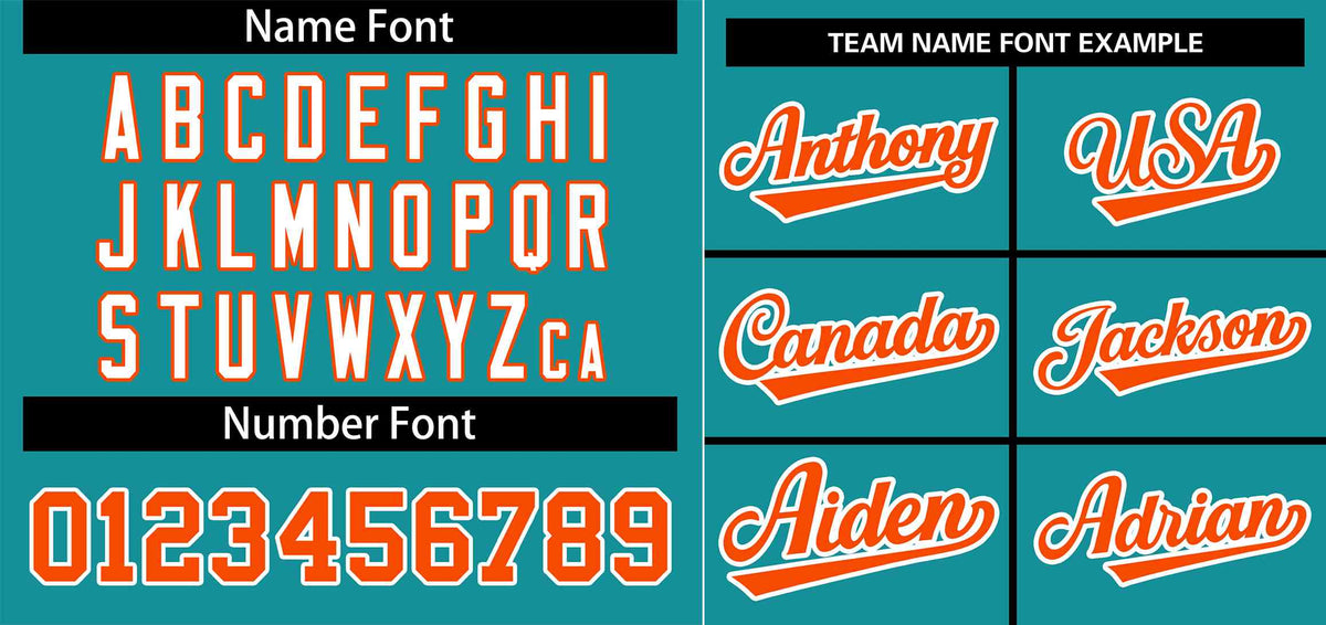 Custom Aqua Orange-White Stripe Fashion Raglan Sleeves Authentic Baseball Jersey