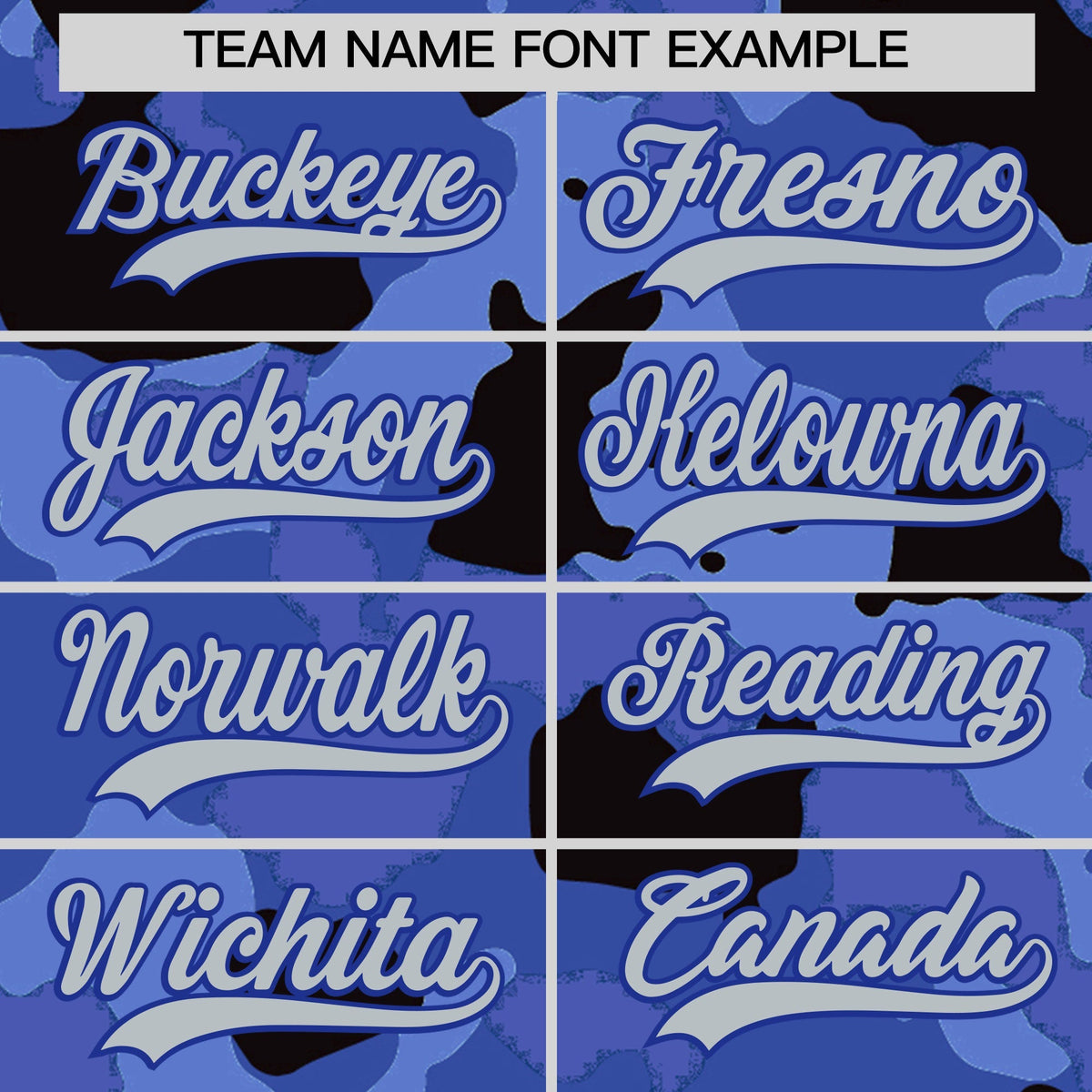 Custom Camo T-shirts Royal Blue Silver Jungle Camouflage Outdoor Shirts