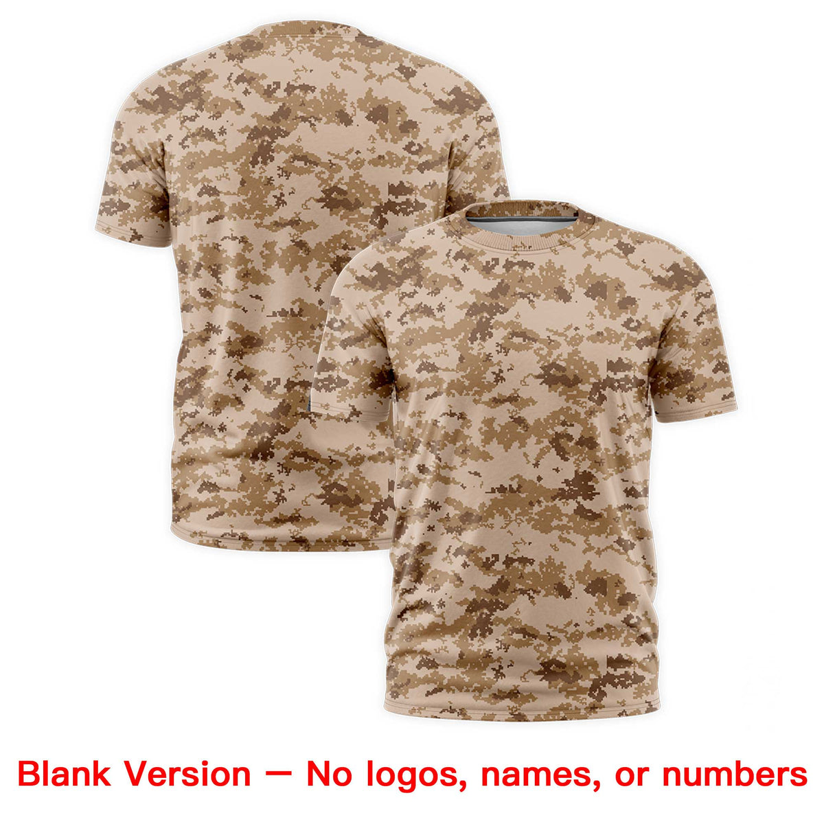 Custom Camo T-shirts Camel Black Jungle Camouflage Outdoor Shirts