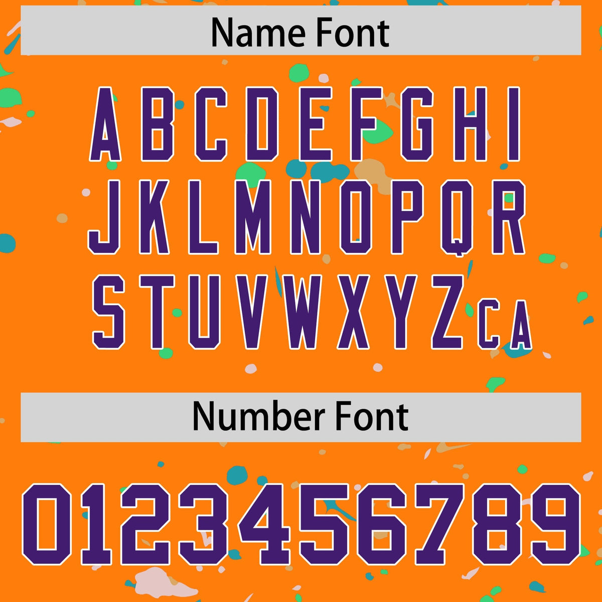 Custom Orange Purple White Spray Painting Graffiti Pattern Personalization T-shirt| KXKSHOP