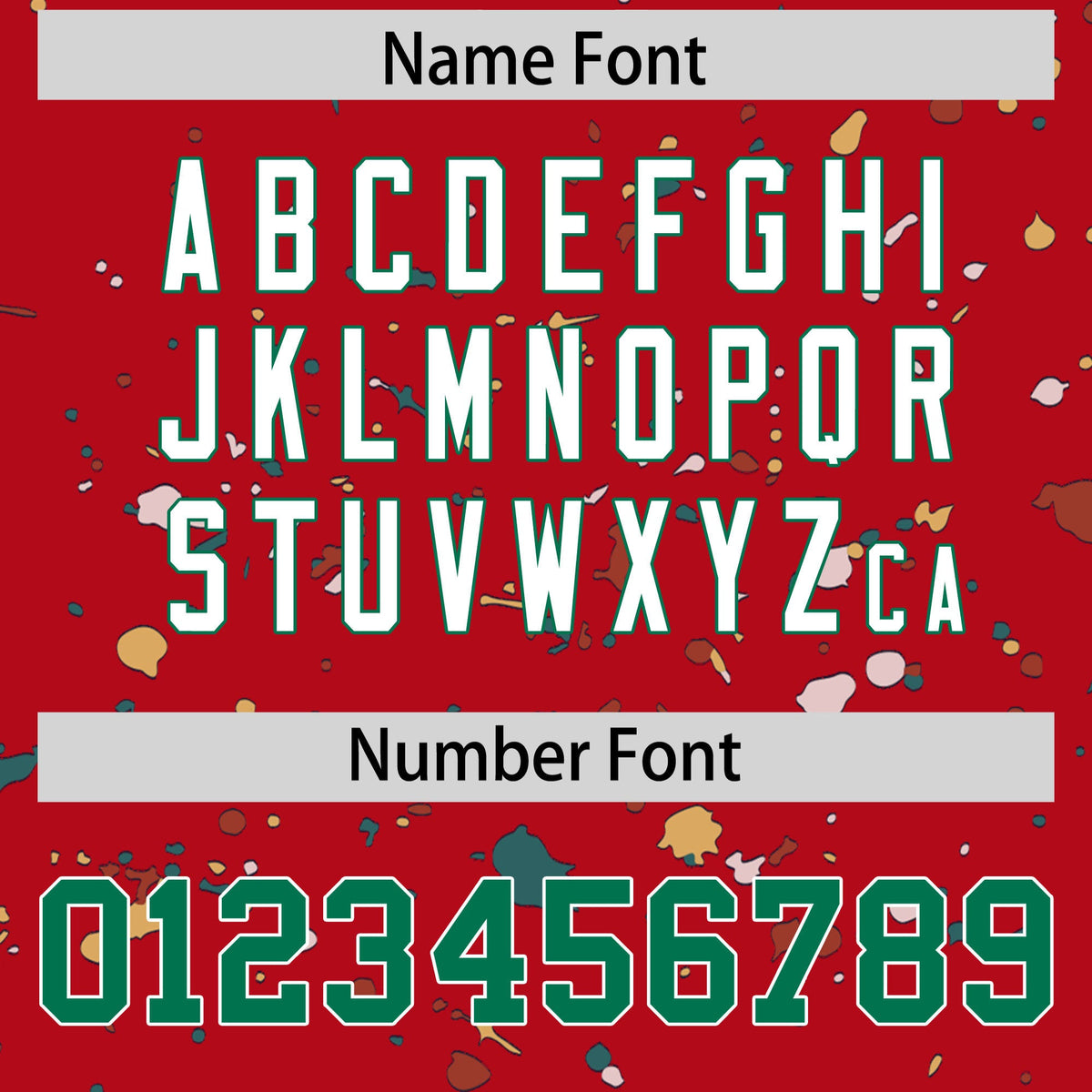 Custom Red Kelly Green White Spray Painting Graffiti Pattern Personalization T-shirt| KXKSHOP