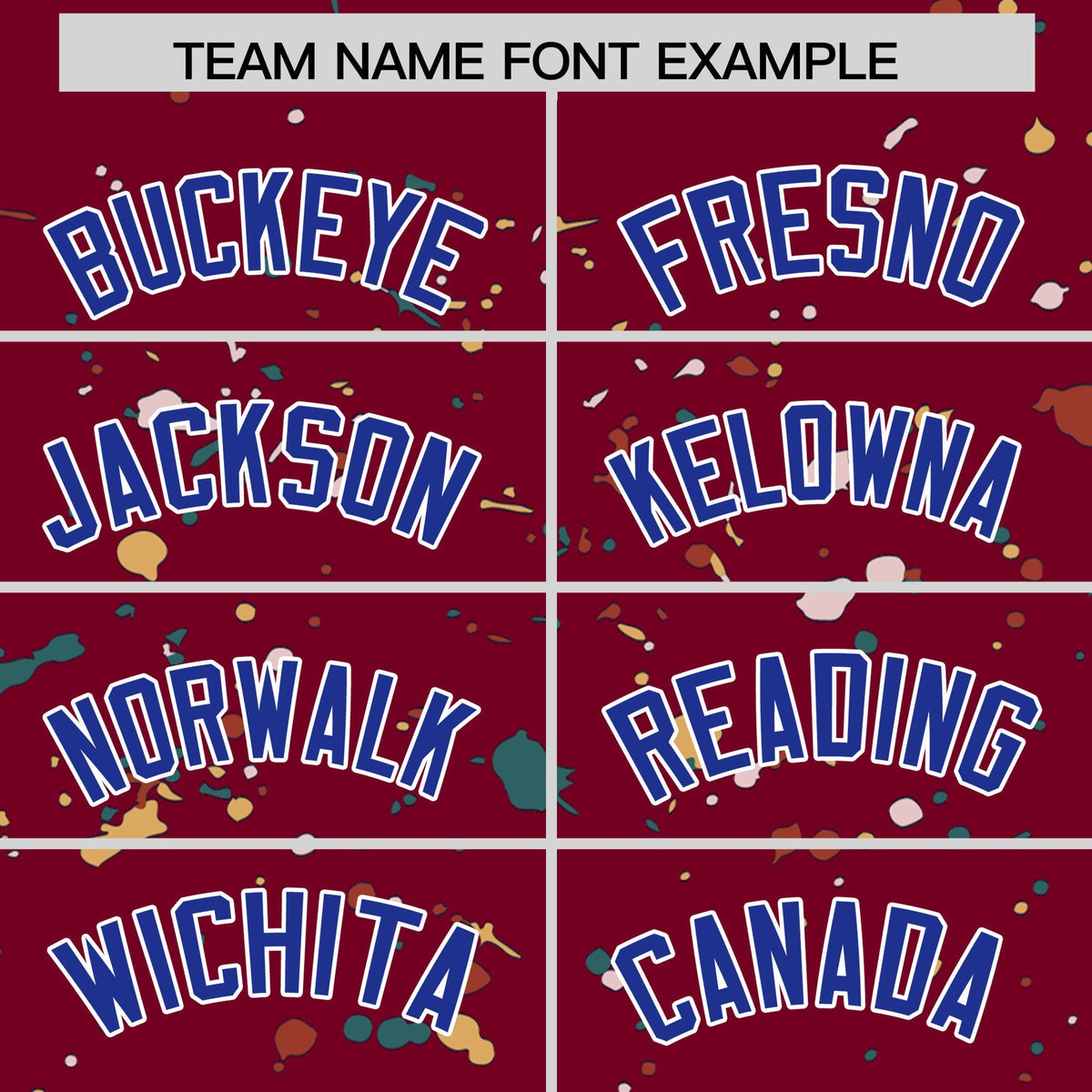 Custom Crimson Royal Blue White Spray Painting Graffiti Pattern Personalization T-shirt| KXKSHOP