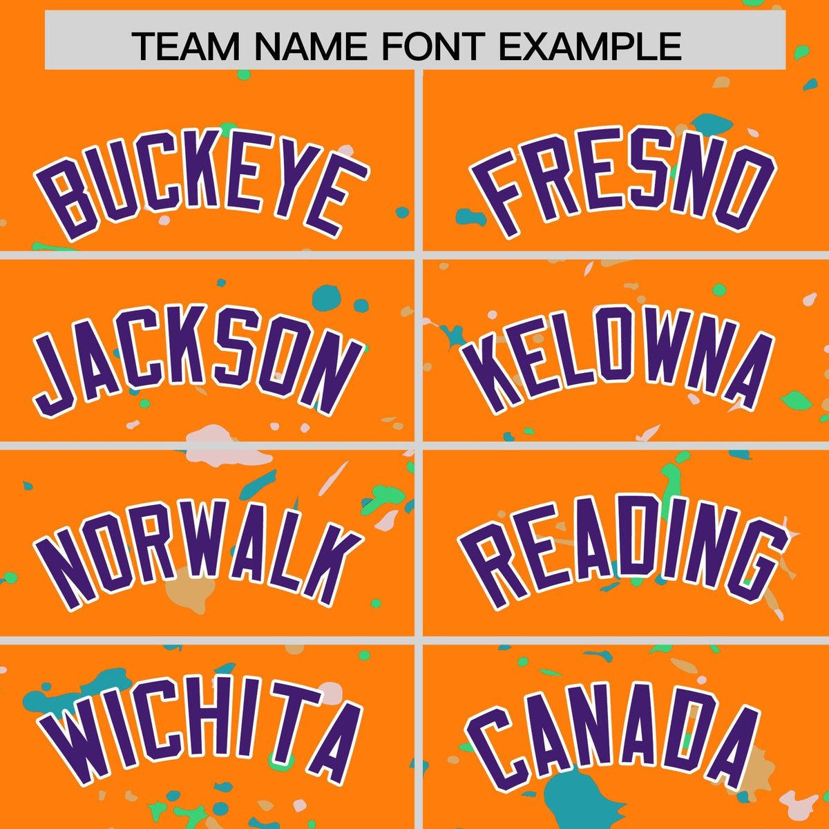 Custom Orange Purple White Spray Painting Graffiti Pattern Personalization T-shirt| KXKSHOP