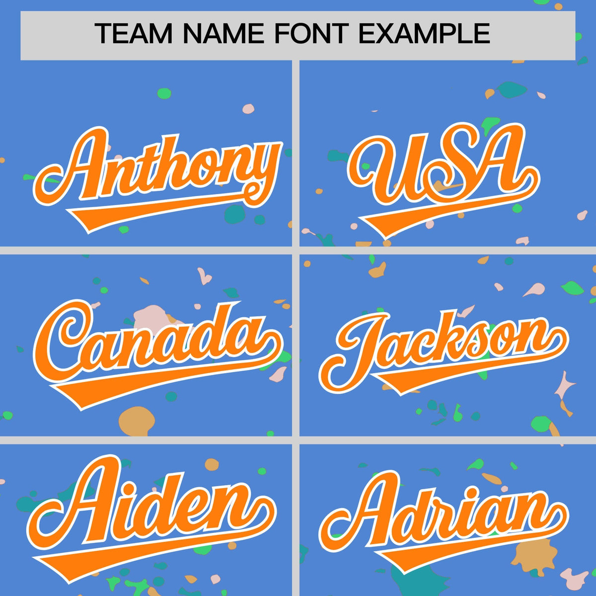 Custom Light Blue Orange White Spray Painting Graffiti Pattern Personalization T-shirt| KXKSHOP