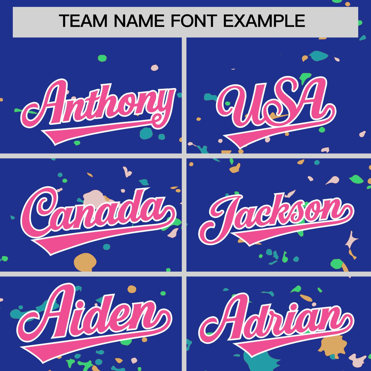 Custom Royal Blue Pink White Spray Painting Graffiti Pattern Personalization T-shirt| KXKSHOP