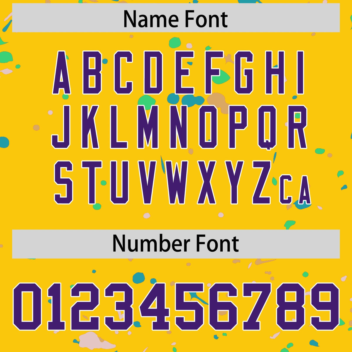 Custom Gold Purple White Spray Painting Graffiti Pattern Personalization T-shirt| KXKSHOP