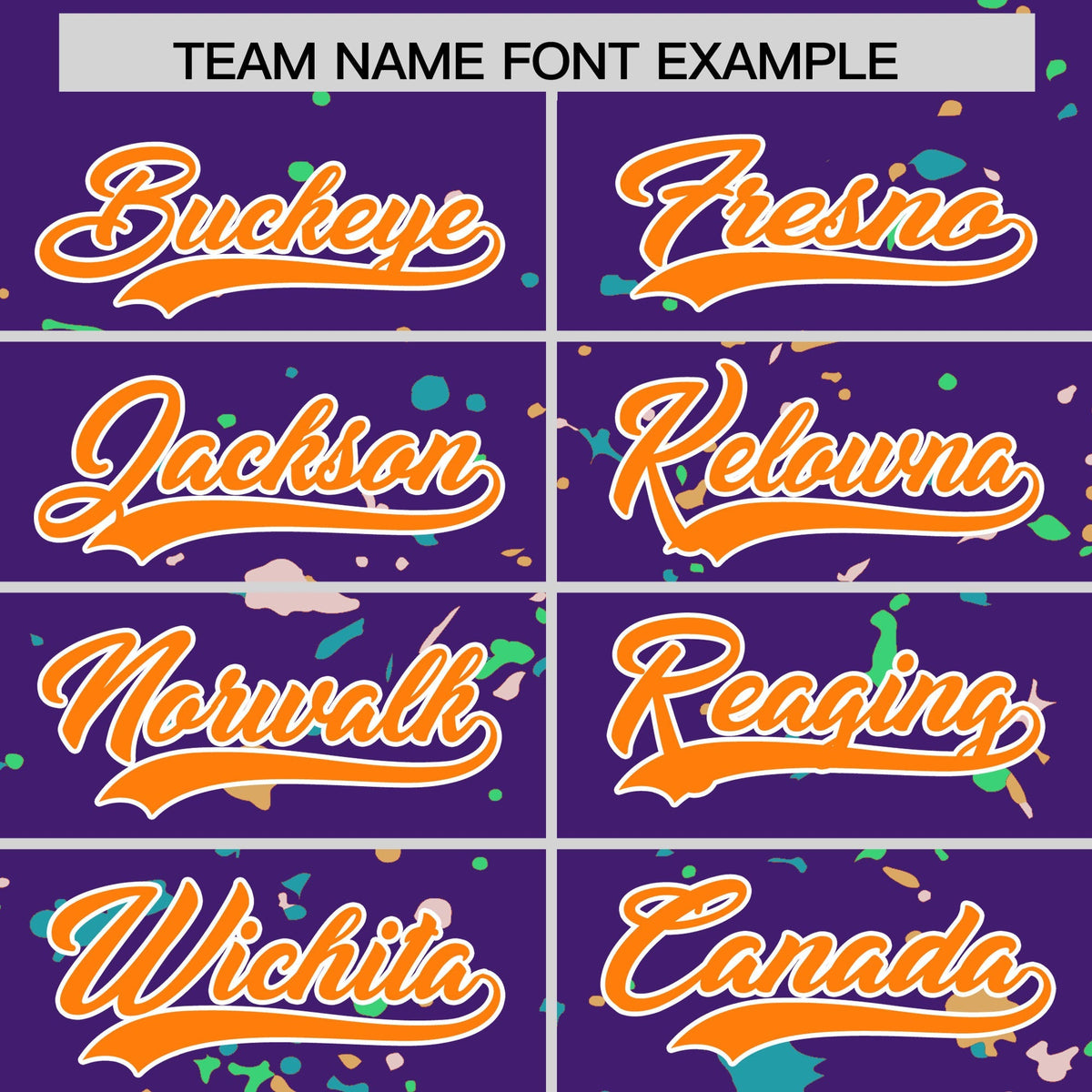 Custom Purple Orange White Spray Painting Graffiti Pattern Personalization T-shirt| KXKSHOP