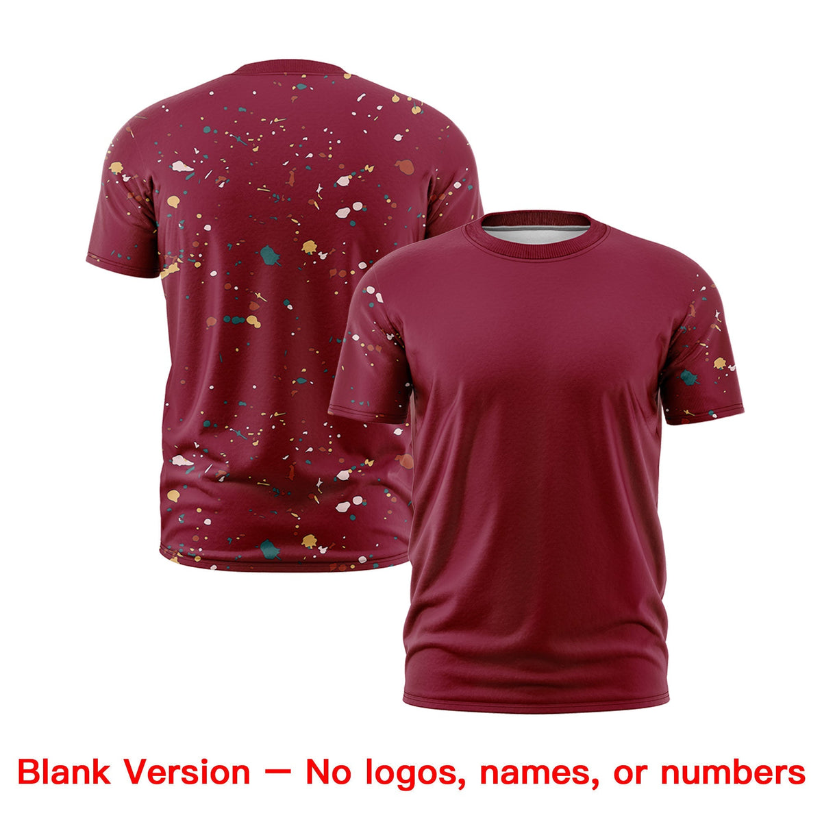 Custom Crimson Kelly Green Cream Spray Painting Graffiti Pattern Personalization T-shirt| KXKSHOP