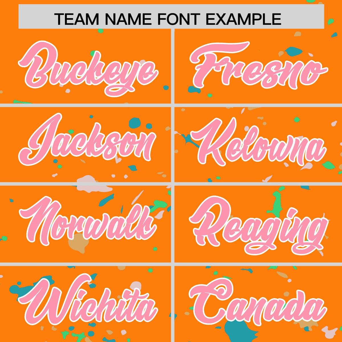 Custom Orange Light Pink White Spray Painting Graffiti Pattern Personalization T-shirt| KXKSHOP