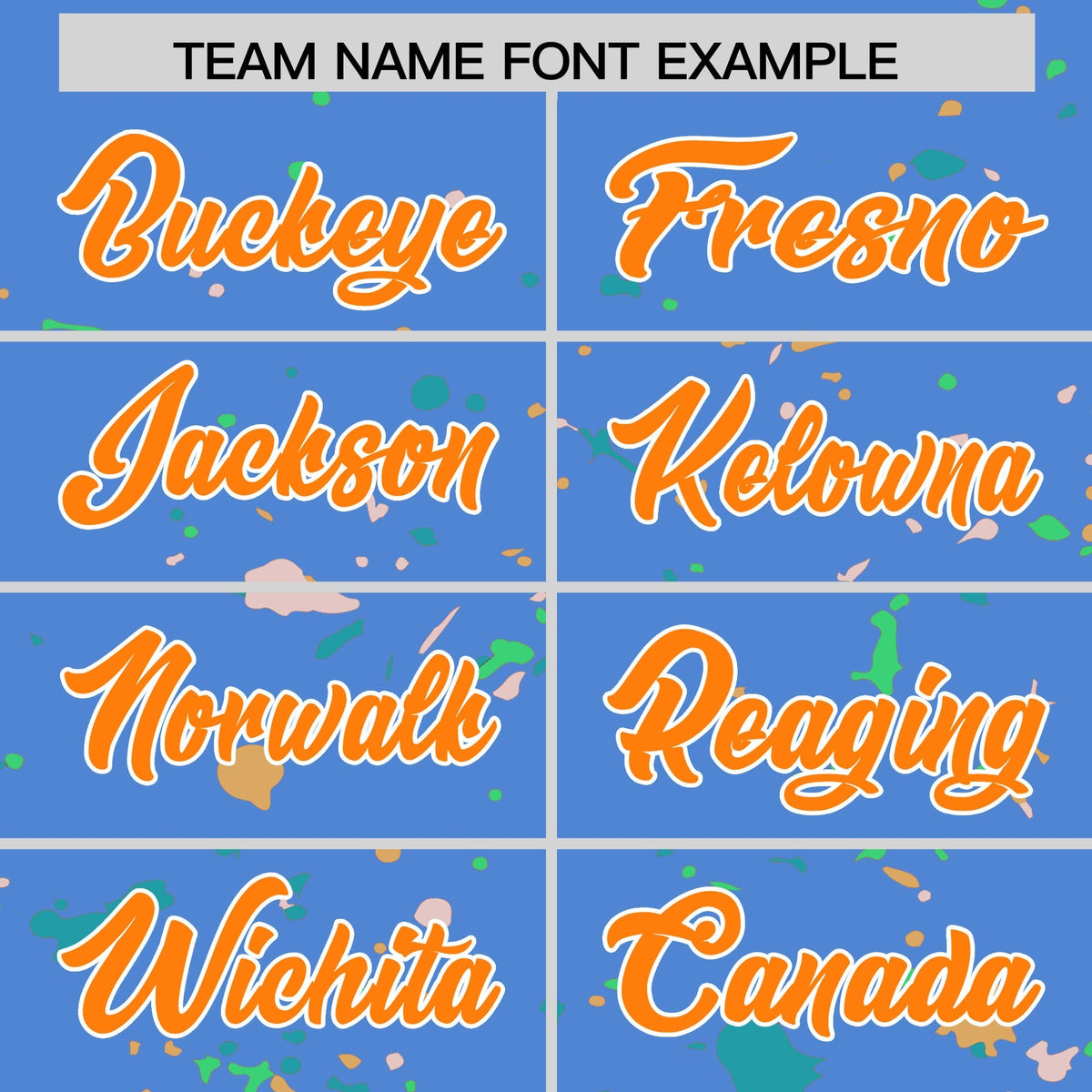 Custom Light Blue Orange White Spray Painting Graffiti Pattern Personalization T-shirt| KXKSHOP