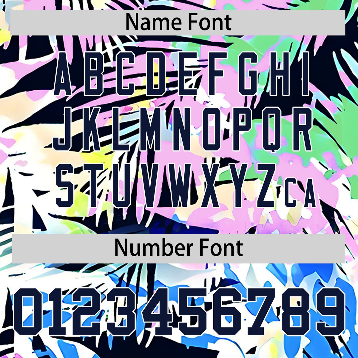 Custom Navy White Graffiti Pattern Hawaiian Style T-shirt| KXKSHOP