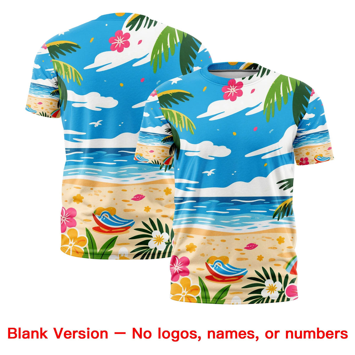 Custom Pink White Graffiti Pattern Hawaiian Style T-shirt| KXKSHOP