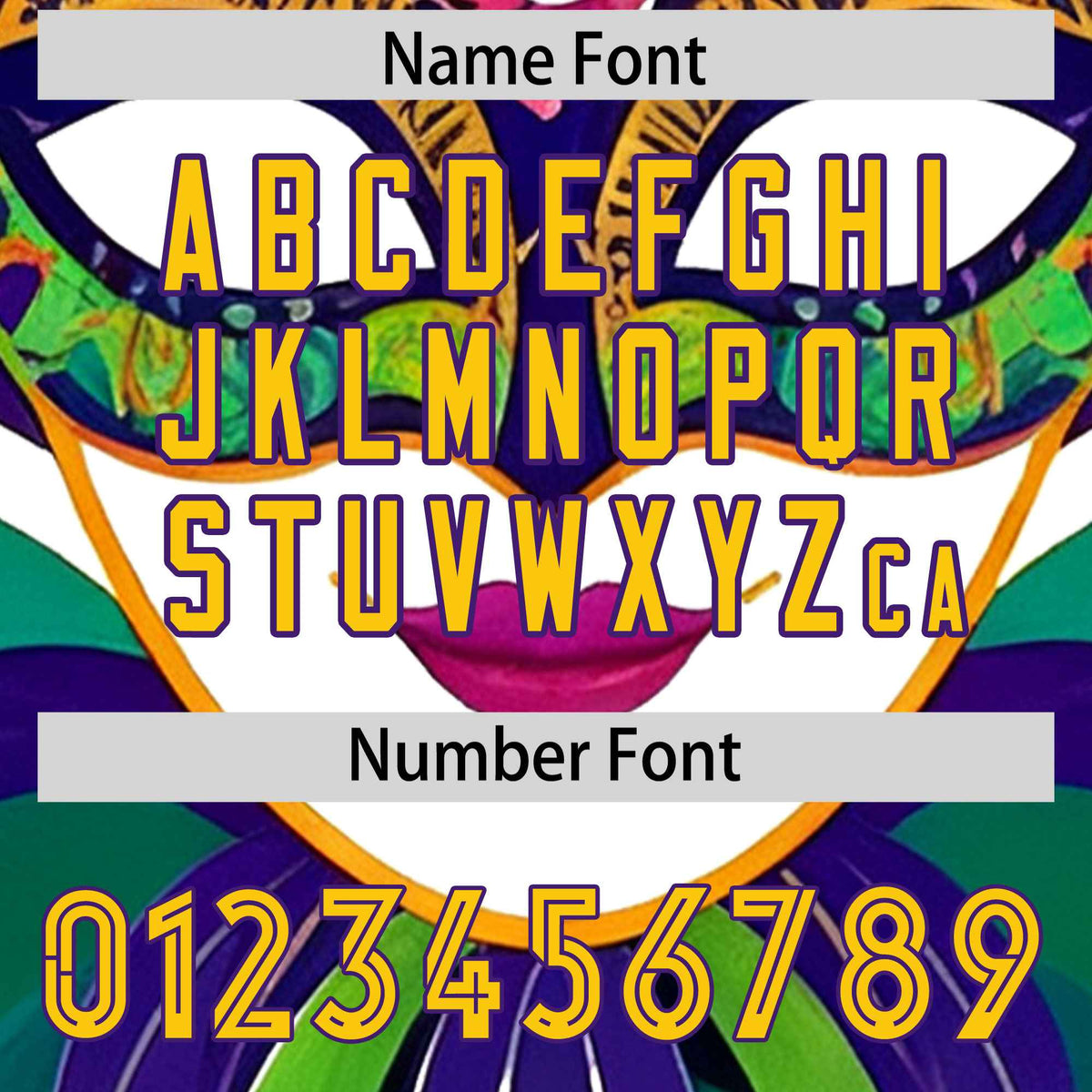 Custom Purple Gold Crew Neck Personalized Mardi Gras Long Sleeve Performance T-shirt | KXKSHOP