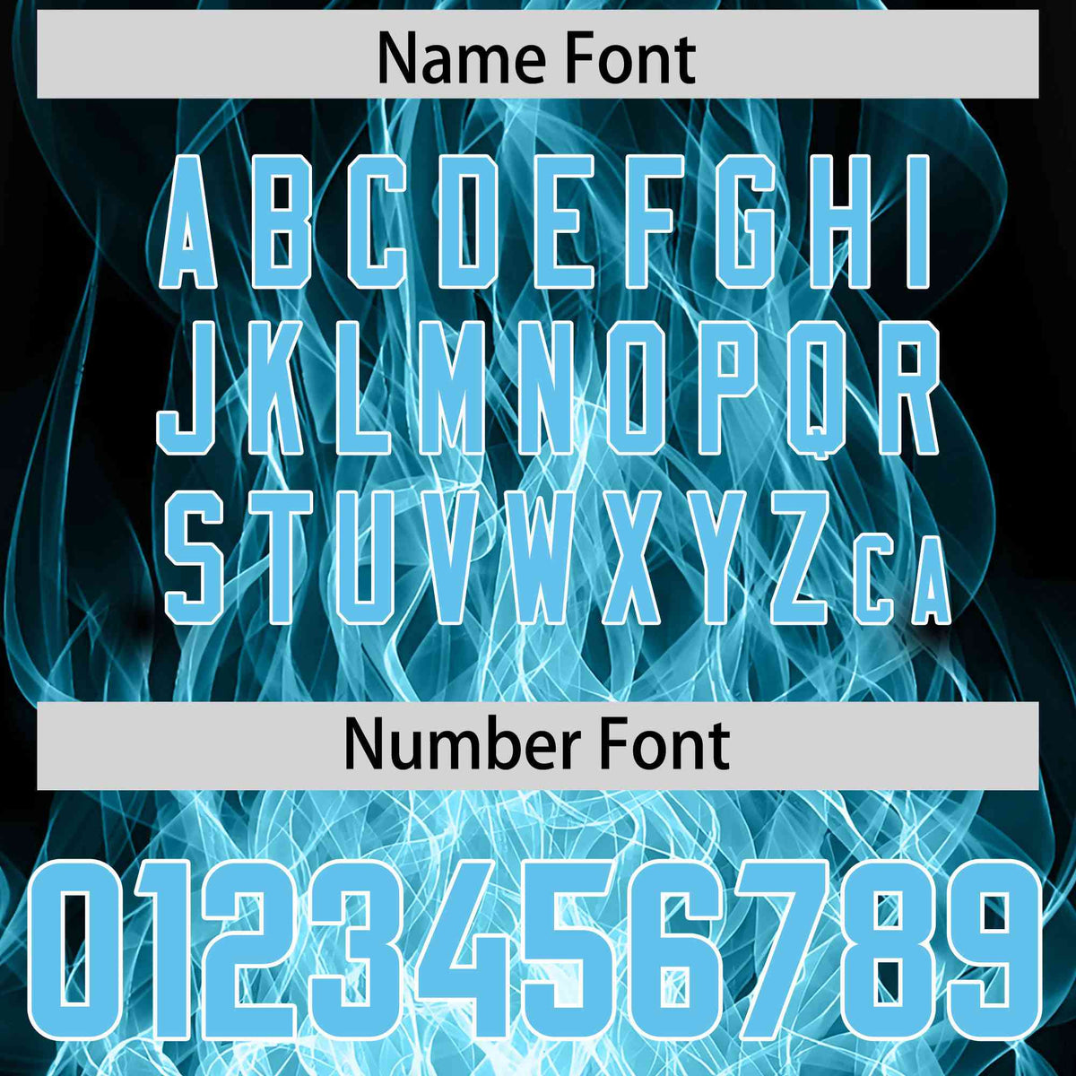 Custom Black Sky Blue Colorful Flame Pattern Long Sleeve Performance T-Shirt