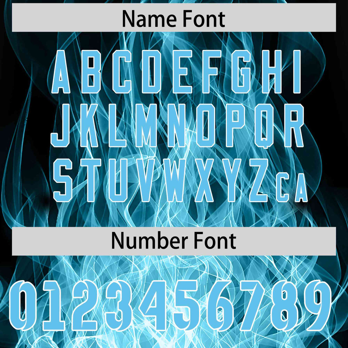 Custom Black Sky Blue Colorful Flame Pattern Long Sleeve Performance T-Shirt