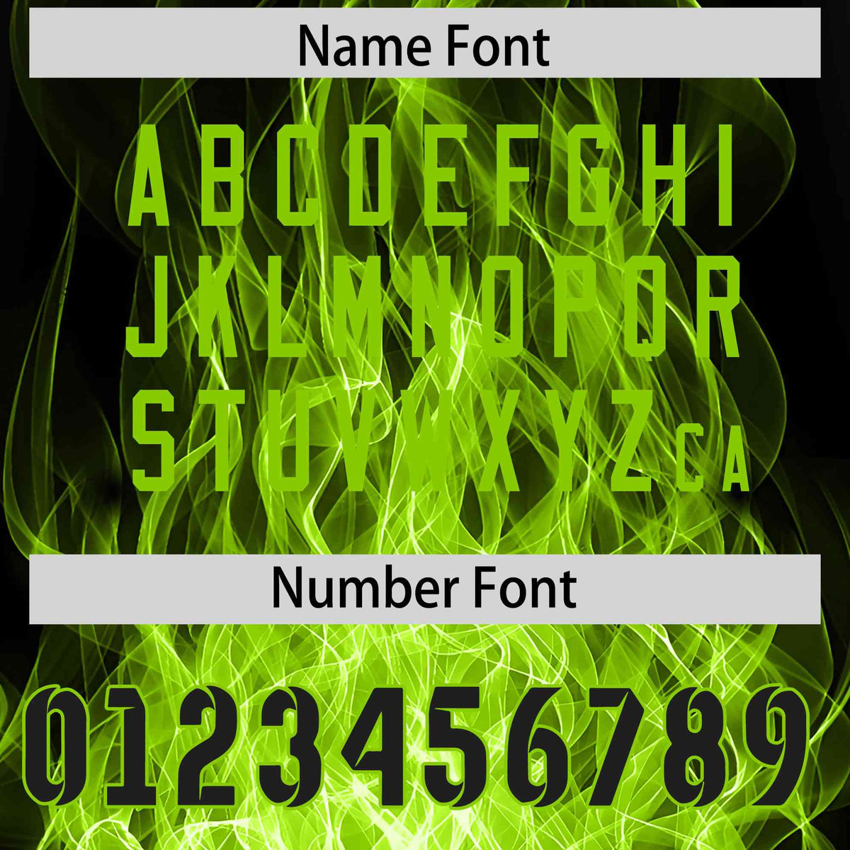 Custom Black Neon Green Colorful Flame Pattern Long Sleeve Performance T-Shirt