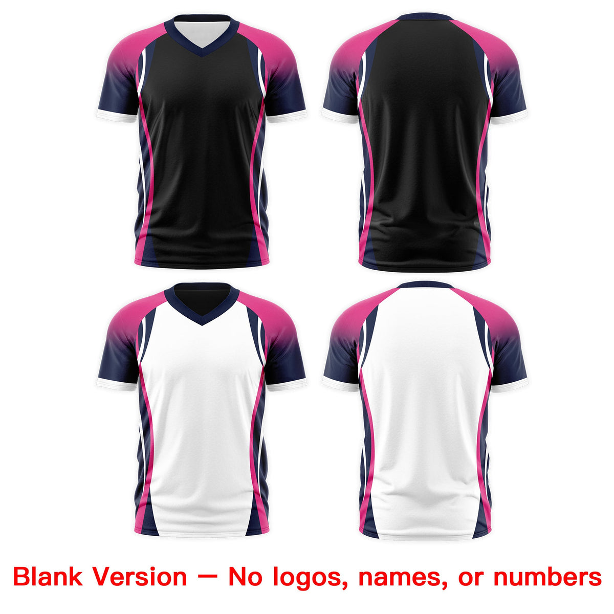 Custom Black Rose Red Navy Reversible Breathable T-shirt| KXKSHOP