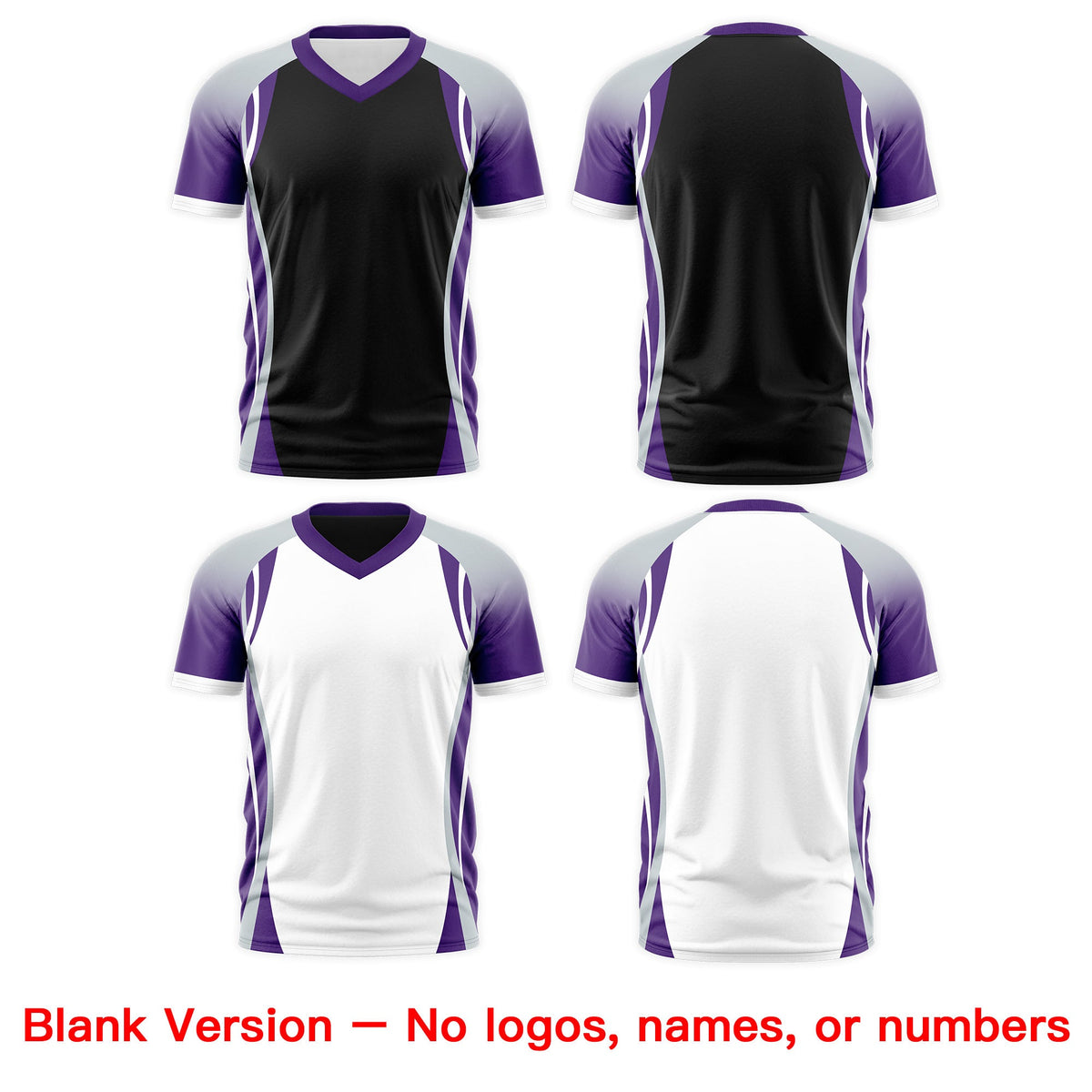 Custom Black Gray Purple Reversible Breathable T-shirt| KXKSHOP