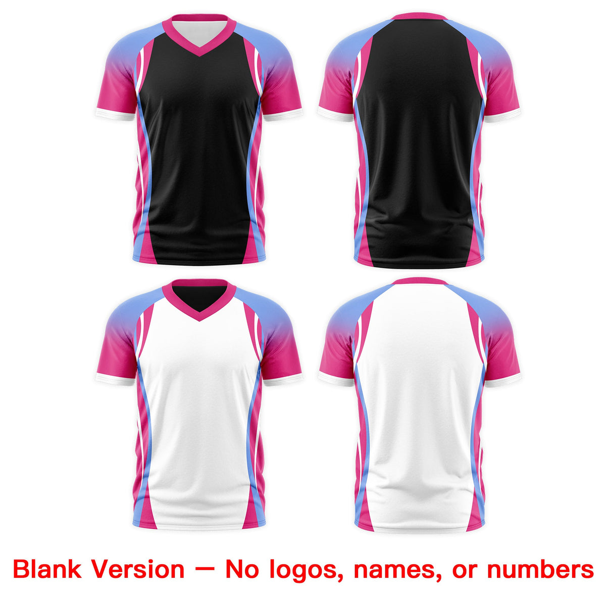 Custom Black Light Blue Rose Red Reversible Wrinkle-Resistant T-shirt| KXKSHOP