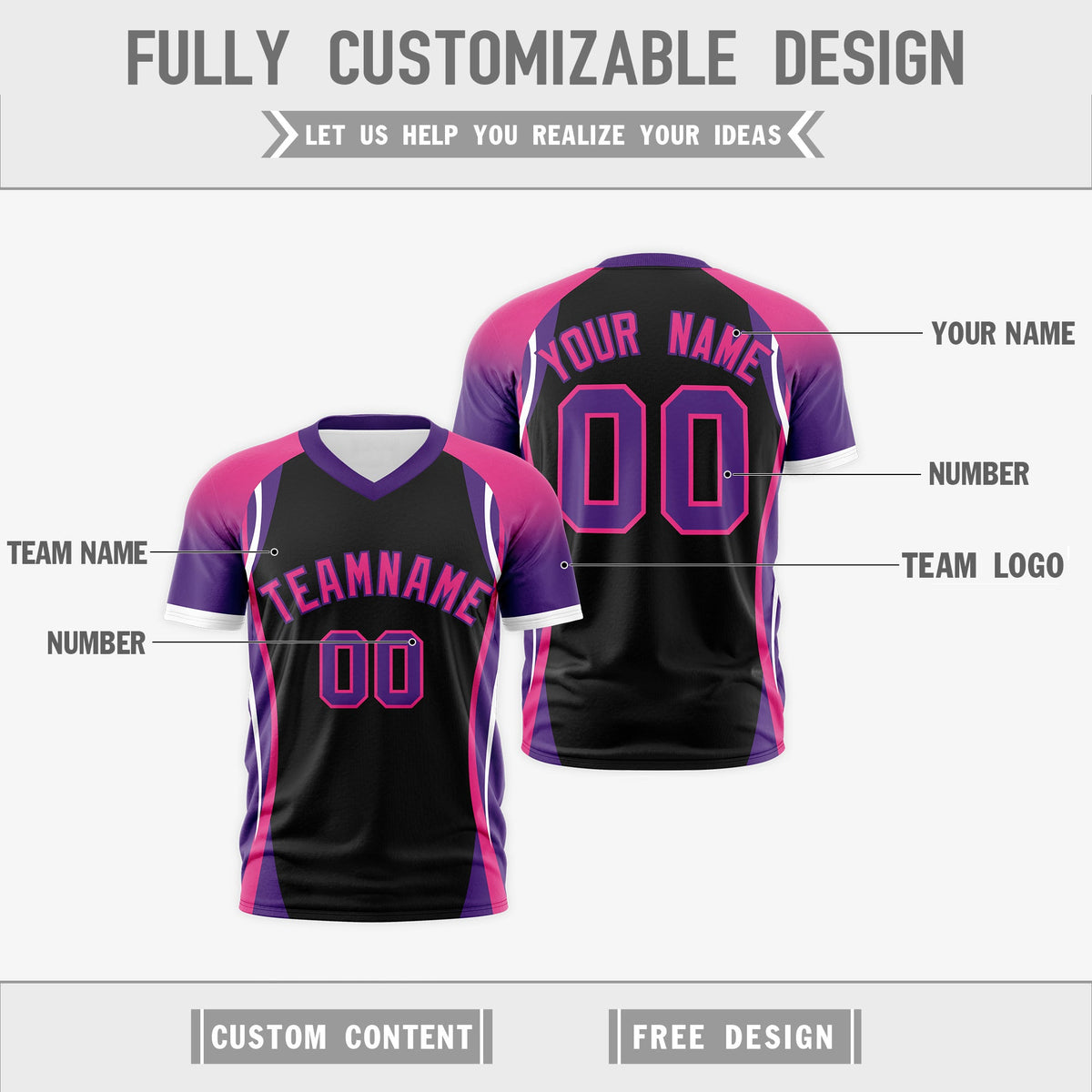Custom Black Rose Red Purple Reversible Breathable T-shirt| KXKSHOP