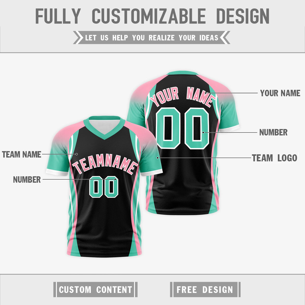 Custom Black Light Pink Bright Green Reversible Wrinkle-Resistant T-shirt| KXKSHOP