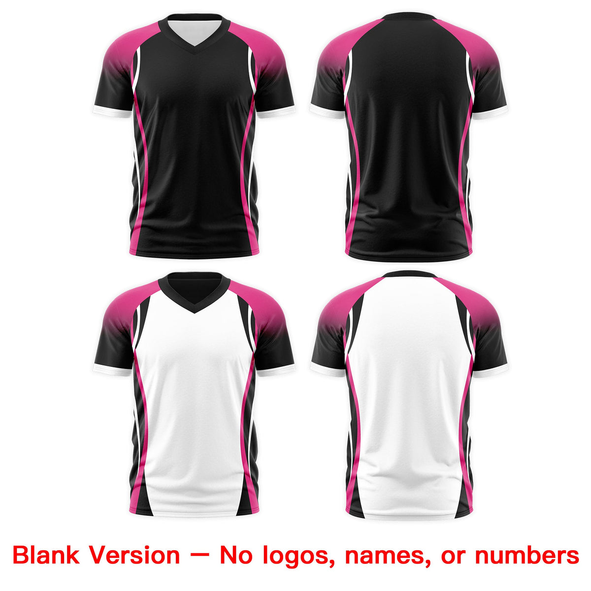 Custom Black Pink White Reversible Breathable T-shirt| KXKSHOP