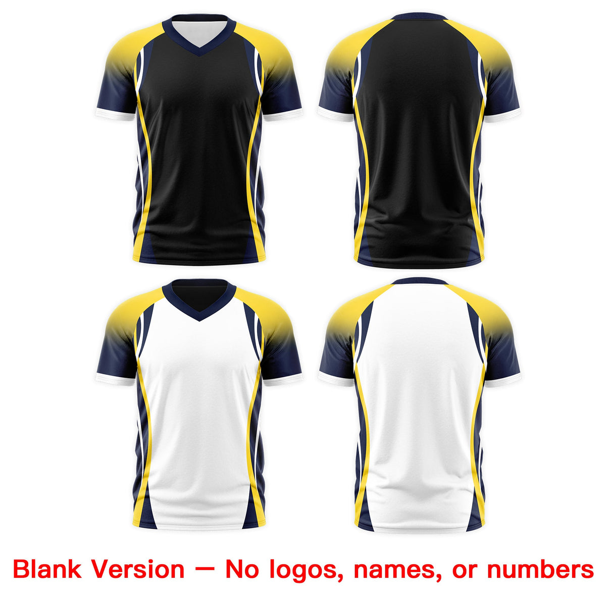 Custom Black Gold Navy Reversible Breathable T-shirt| KXKSHOP