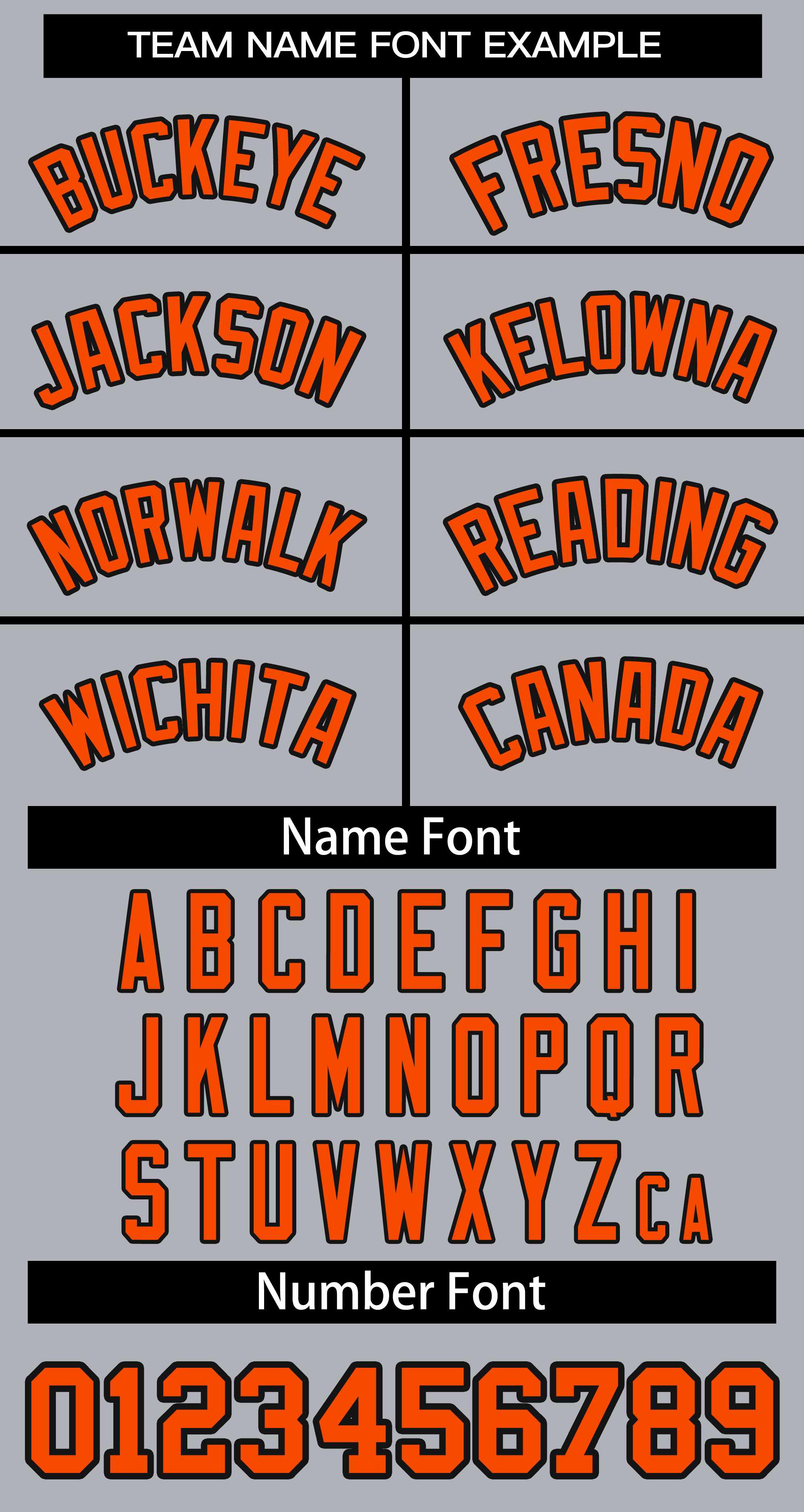 Custom Gray Orange Black Classic Style Baseball Jersey for Women