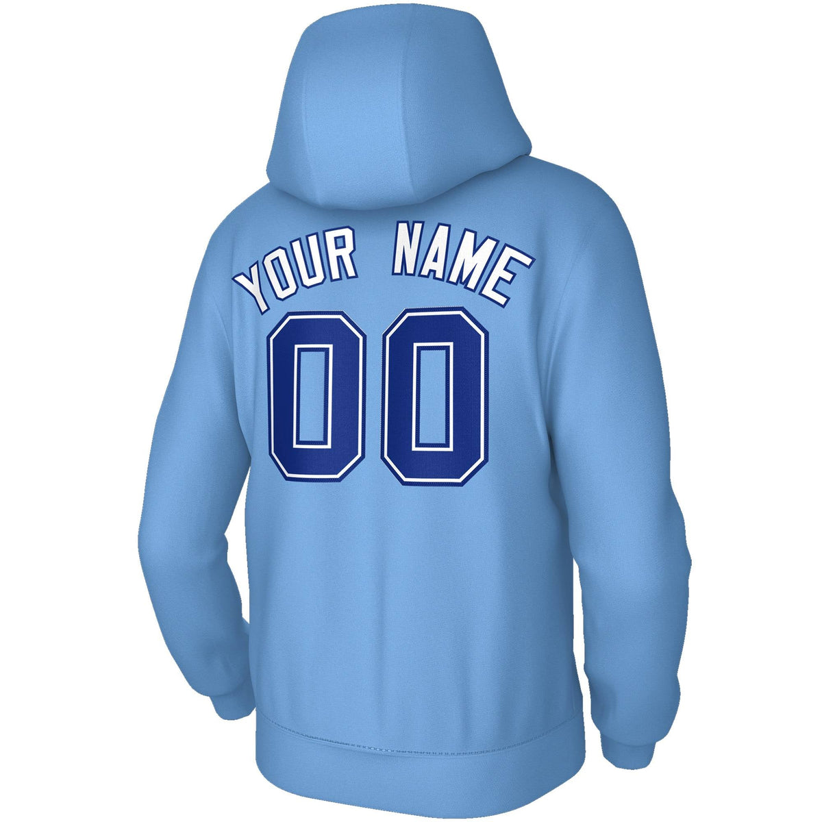 Custom Light Blue Royal-White Sports Classic Style Sweatshirt Fashion Hoodie Uniform| KXKSHOP