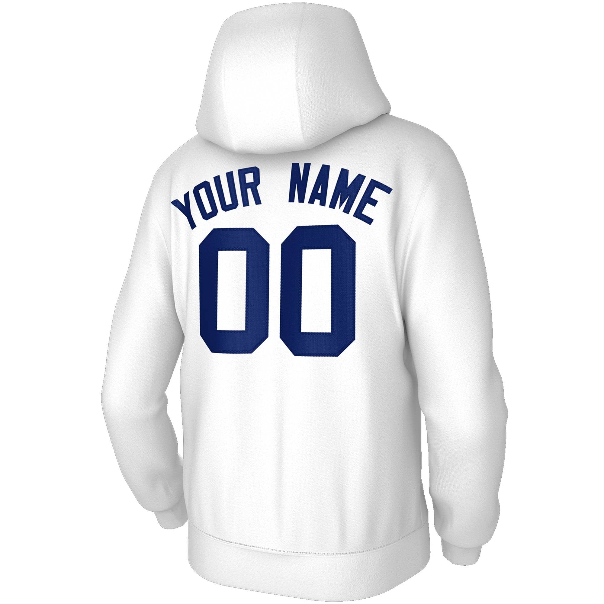Custom White Navy Sports Classic Style Hoodie Pullover Fashion Uniform| KXKSHOP