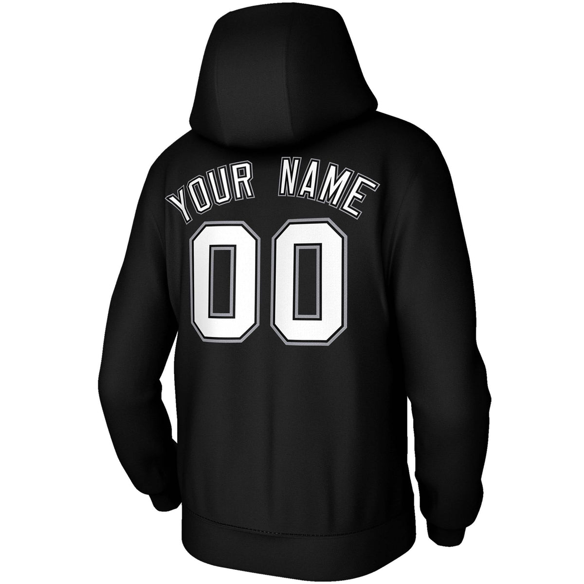 Custom Black White Sports Classic Style Sweatshirt Fashion Hoodie Uniform| KXKSHOP