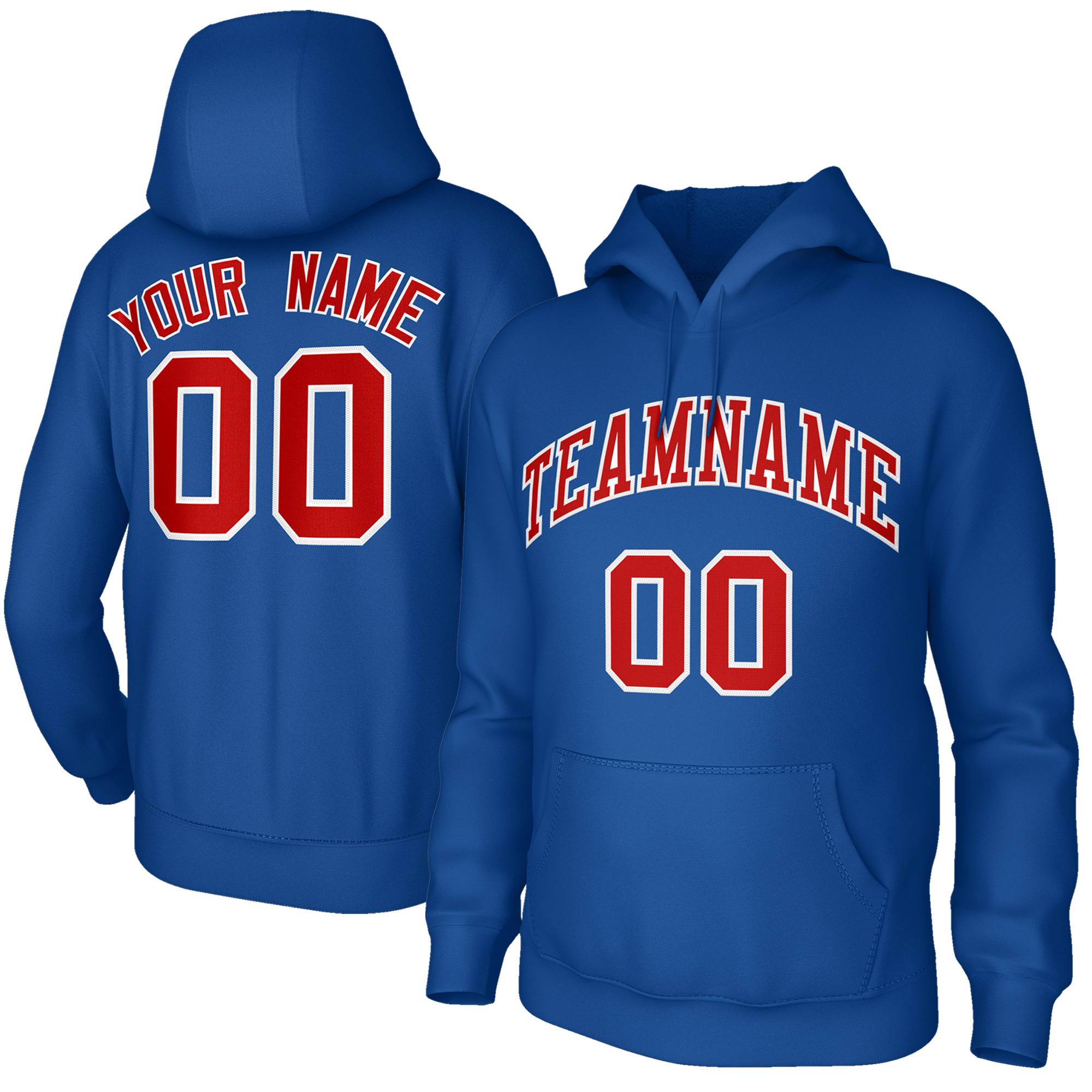 Custom Royal Red-White Sport Classic Style Hoodie Pullover Fashion Uniform| KXKSHOP