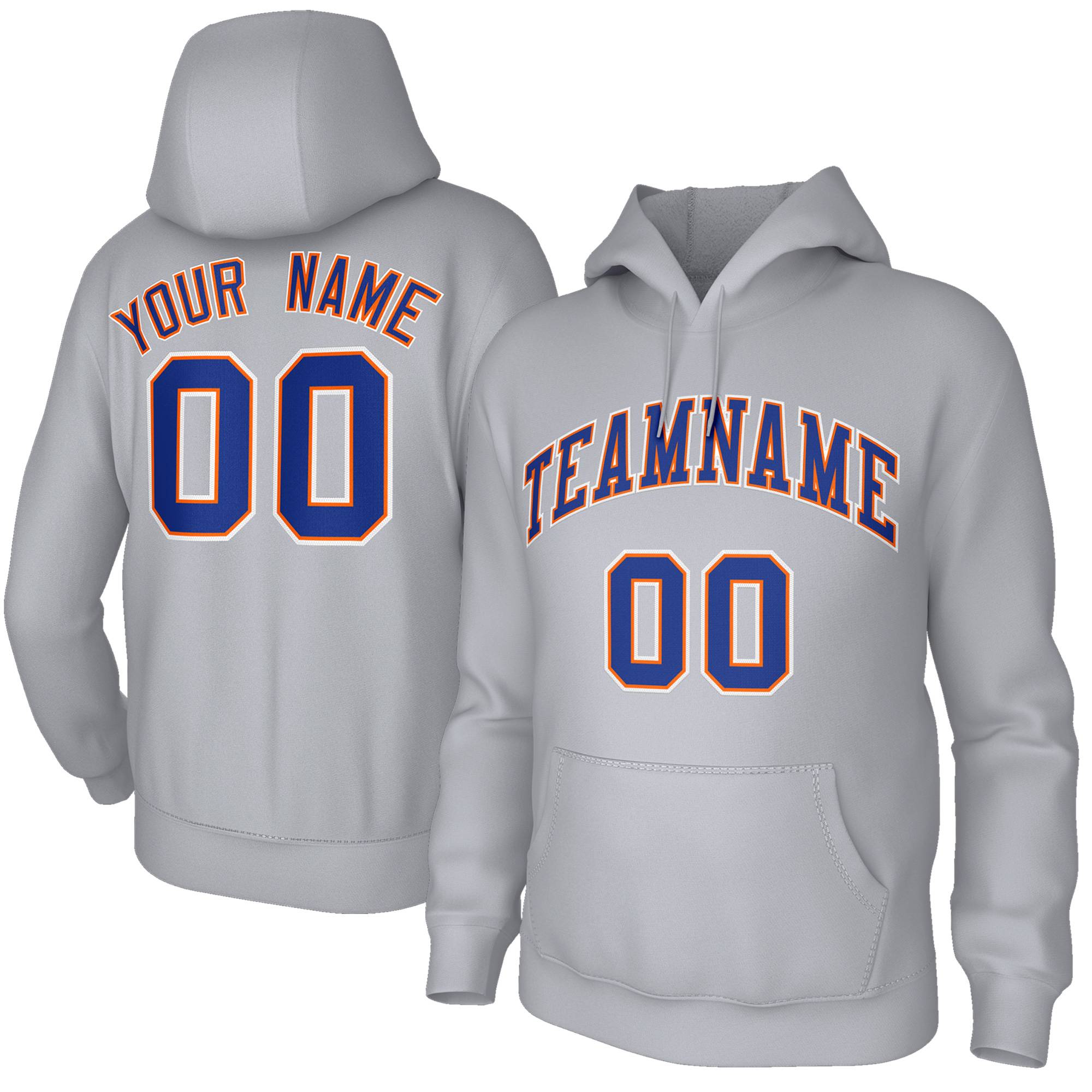 Custom Classic Style Hoodie Fashion Athletic Pullover Sports Gray Sweatshirt| KXKSHOP