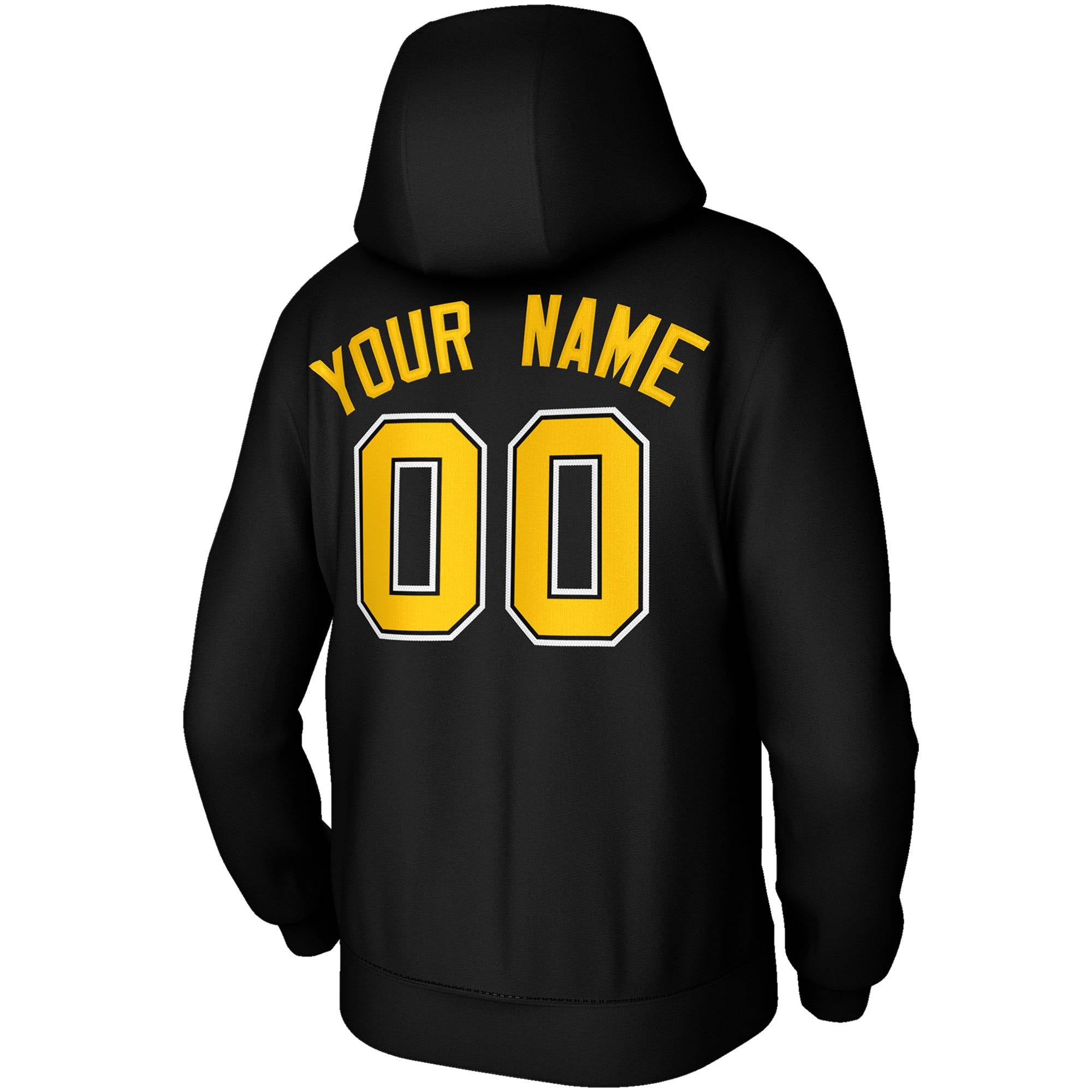 Custom Classic Style Black Hoodie Fashion Athletic Pullover Sweatshirt| KXKSHOP