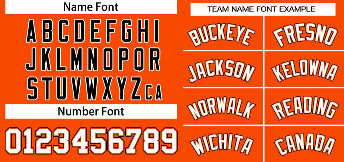 Custom Orange White-Black Classic Style Authentic Two-Button Softball Jersey