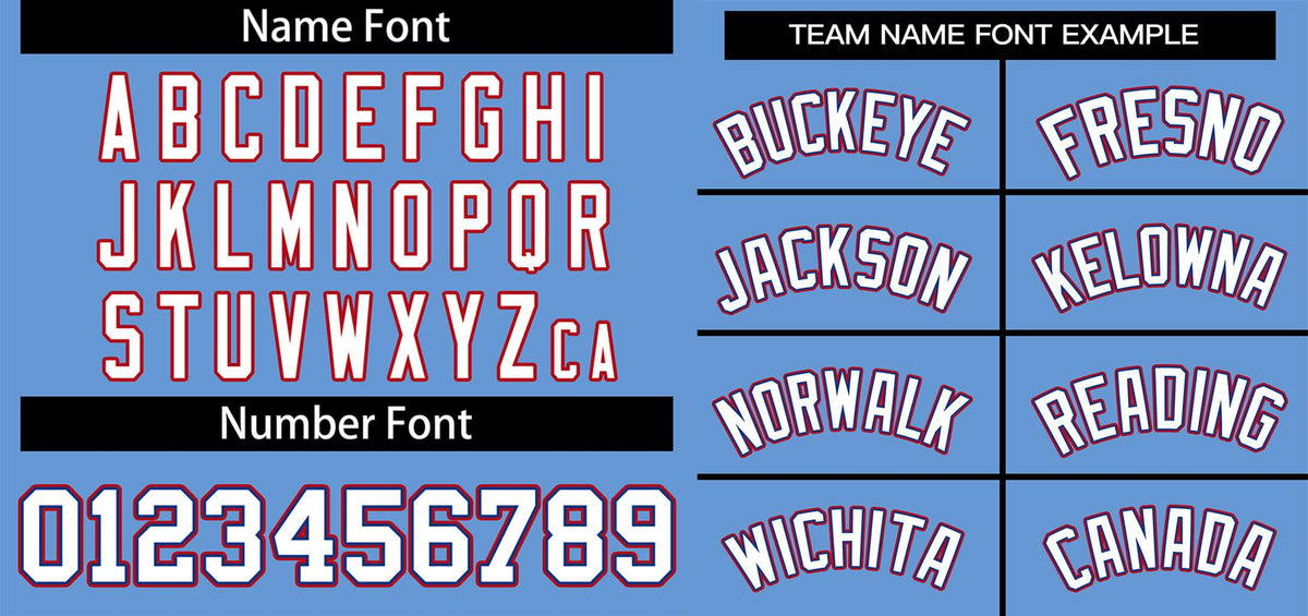 Custom Light Blue White-Red Classic Style Authentic Two-Button Softball Jersey