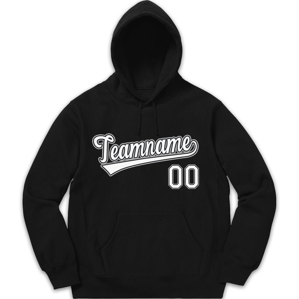 Custom Black Gray-White Classic Style Sweatshirt Fashion Hoodie Uniform| KXKSHOP