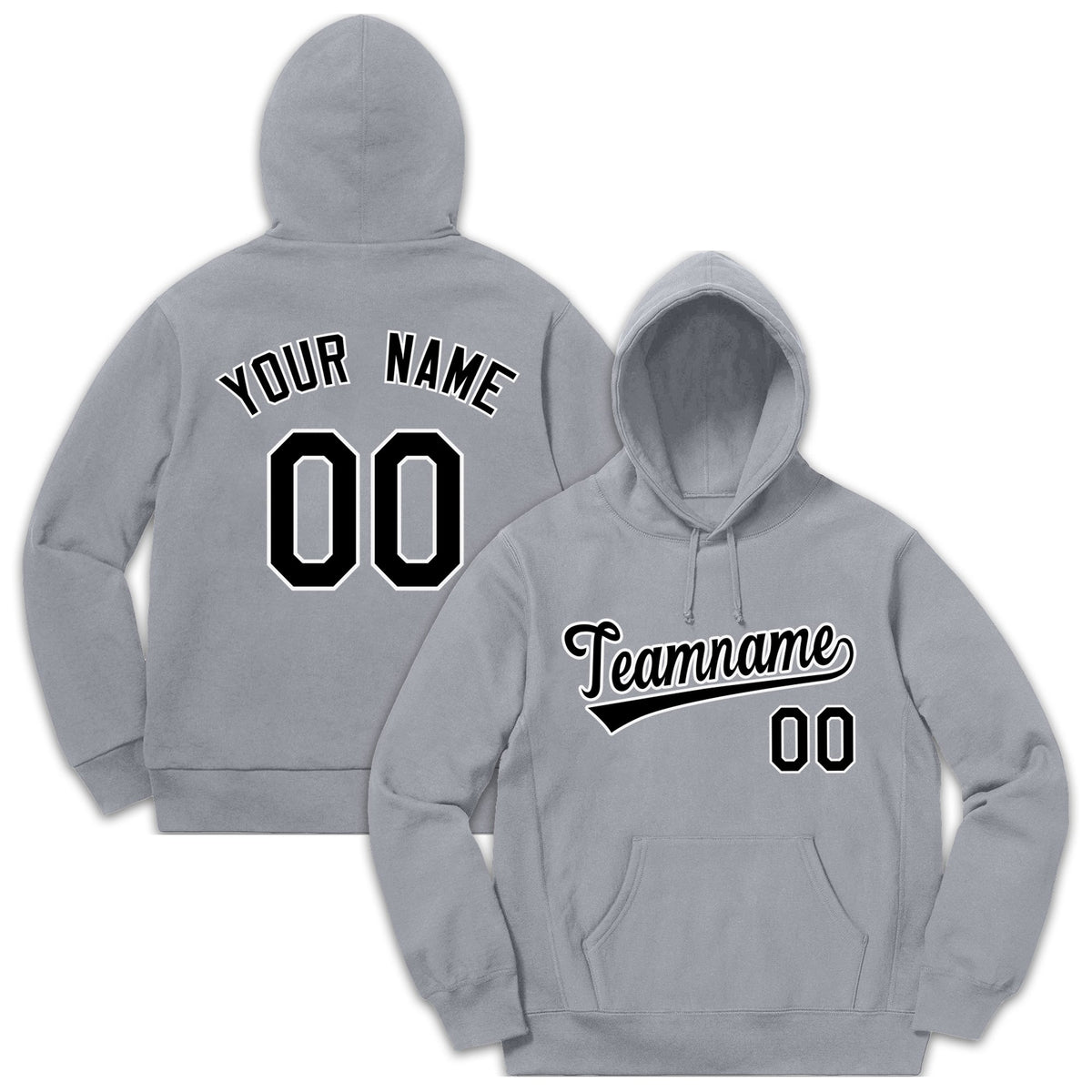Custom Gray Black-White Sport Classic Style Sweatshirt Fashion Hoodie Uniform| KXKSHOP