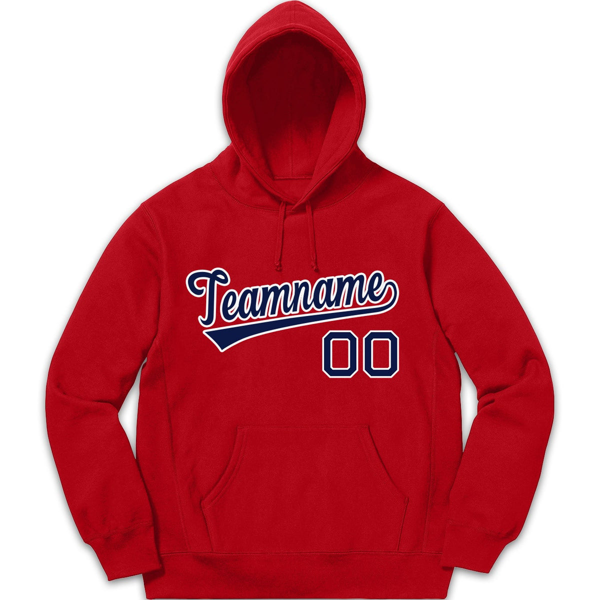 Custom Red Navy-White Sport Classic Style Pullover Fashion Hoodie Uniform| KXKSHOP