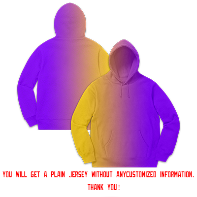 Custom Purple Yellow Gradient Fashion Casual Pullover Sweatshirt Hoodie| KXKSHOP