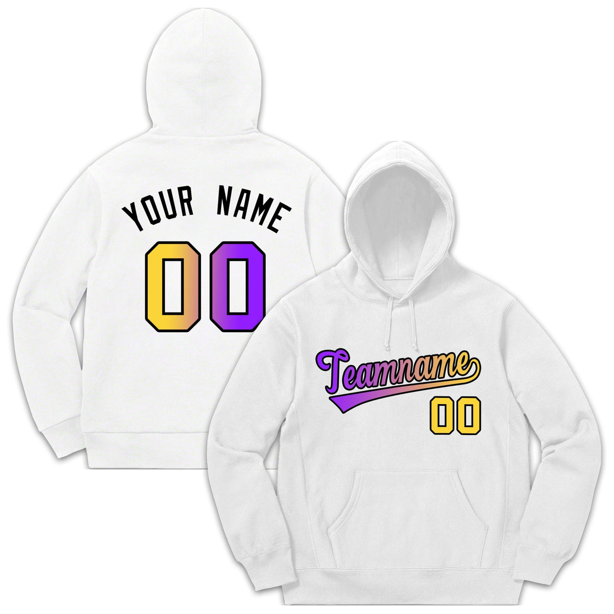 Custom White Classic Style Sweatshirt Fashion Hoodie Uniform| KXKSHOP