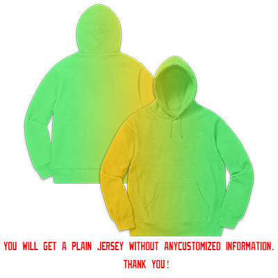 Custom Yellow Neon Green Gradient Fashion Casual Pullover Sweatshirt Hoodie| KXKSHOP