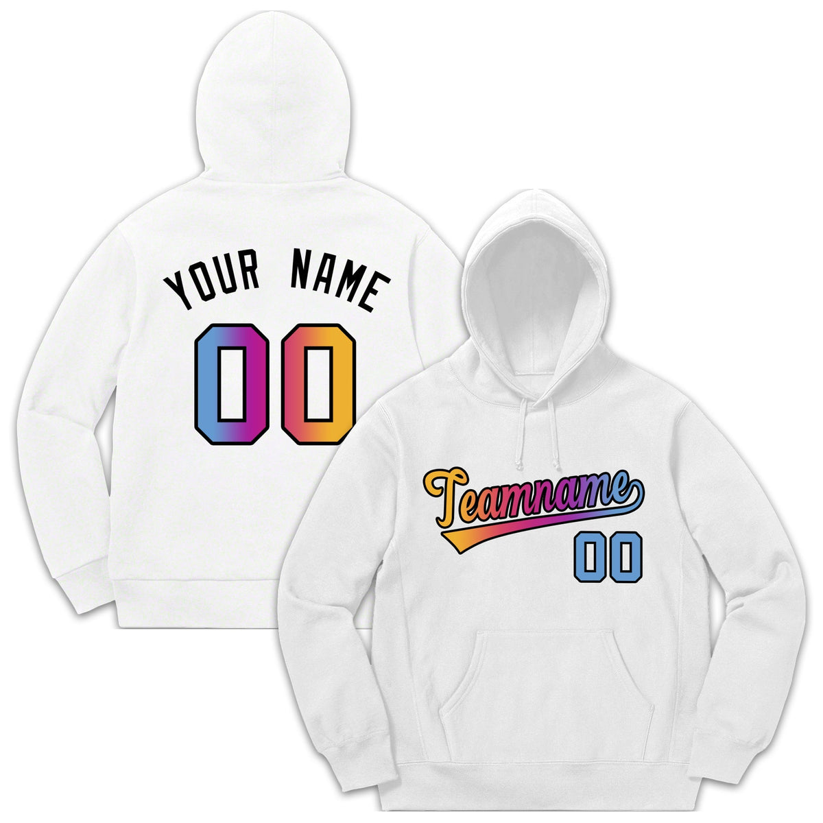 Custom White Classic Style Sweatshirt Fashion Hoodie Uniforms| KXKSHOP