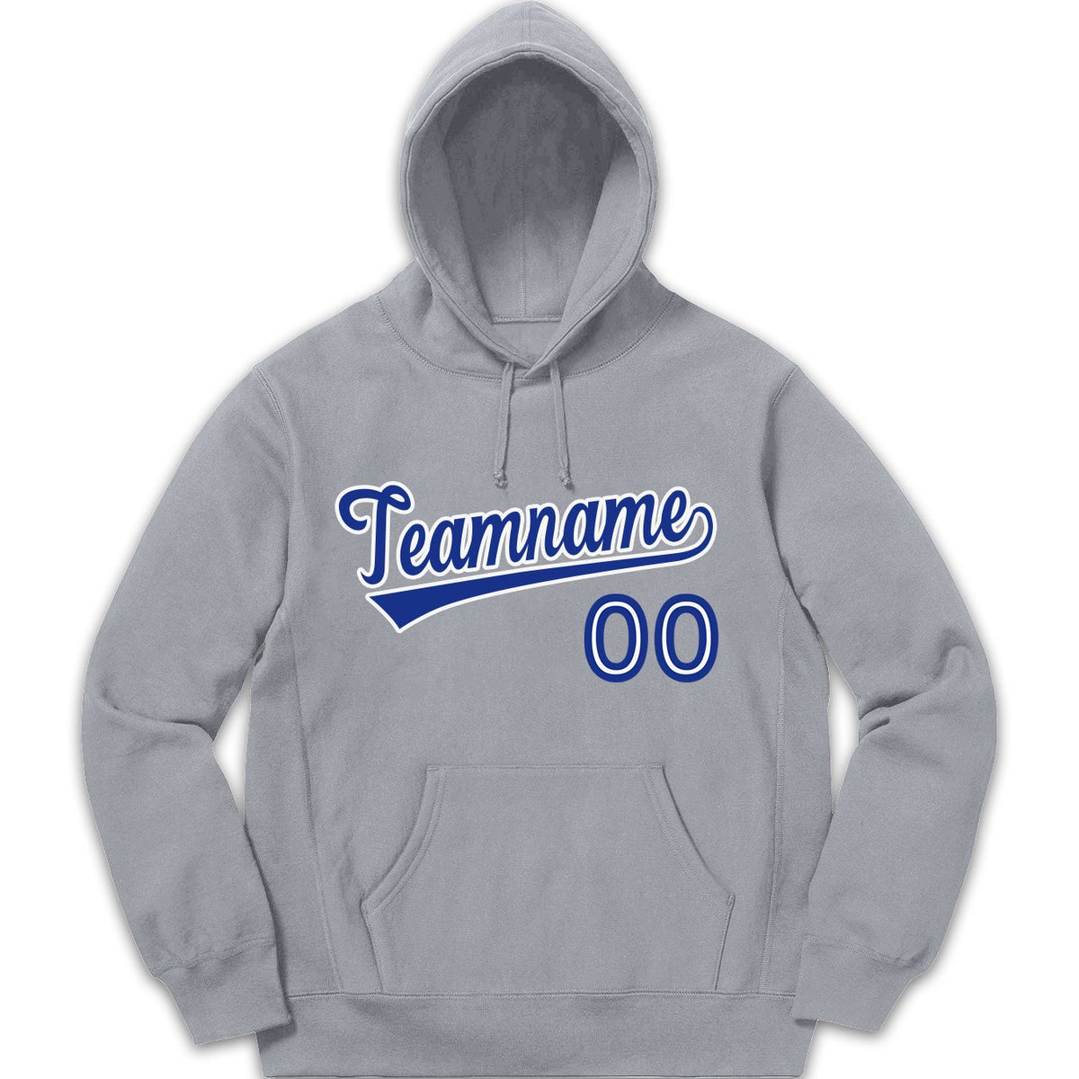 Custom Gray Royal-White Classic Style Sweatshirt Fashion Hoodie Uniform| KXKSHOP