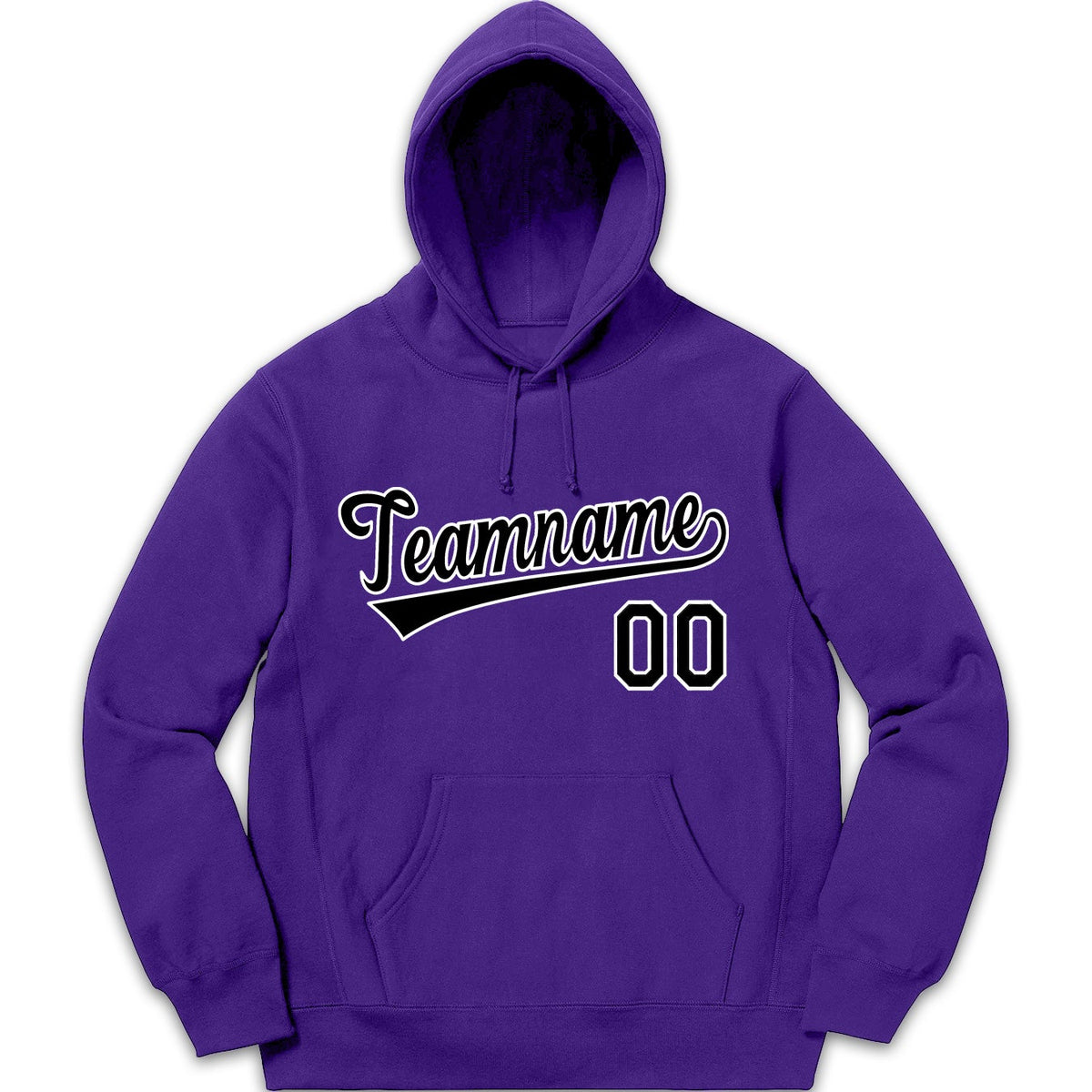 Custom Purple Black-White Classic Style Pullover Fashion Hoodie Uniform| KXKSHOP