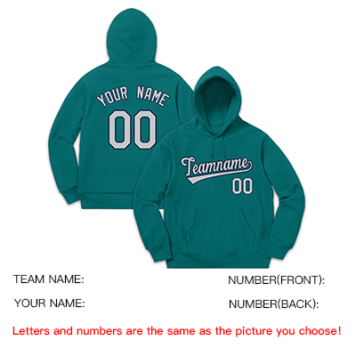 Custom Aqua Navy-Gray Classic Style Sweatshirt Fashion Hoodie Uniform| KXKSHOP